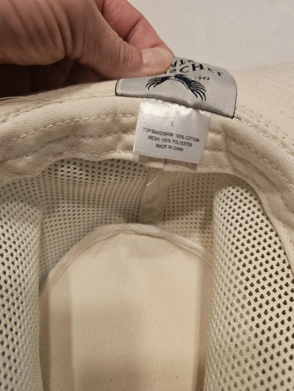 Henschel Hats Mesh Vented Cotton Hat Size Large Fishing Safari Cream Packable